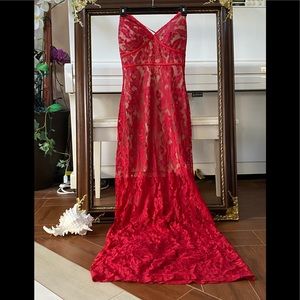 Red lace dress new w/tags